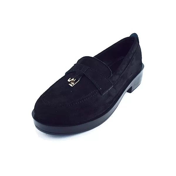Chaussure pour femme 028 noir daim.......... sandale médicale femme confortable Maroc